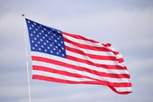 US flag on a flagpole