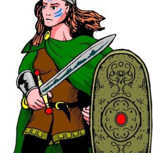 A drawing of Queen Boudica